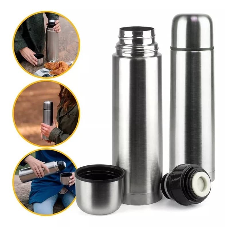 Garrafa Térmica Premium Inox 500ml Clink Água Gelada Café Quente 10h Dupla Camada Vácuo Portátil