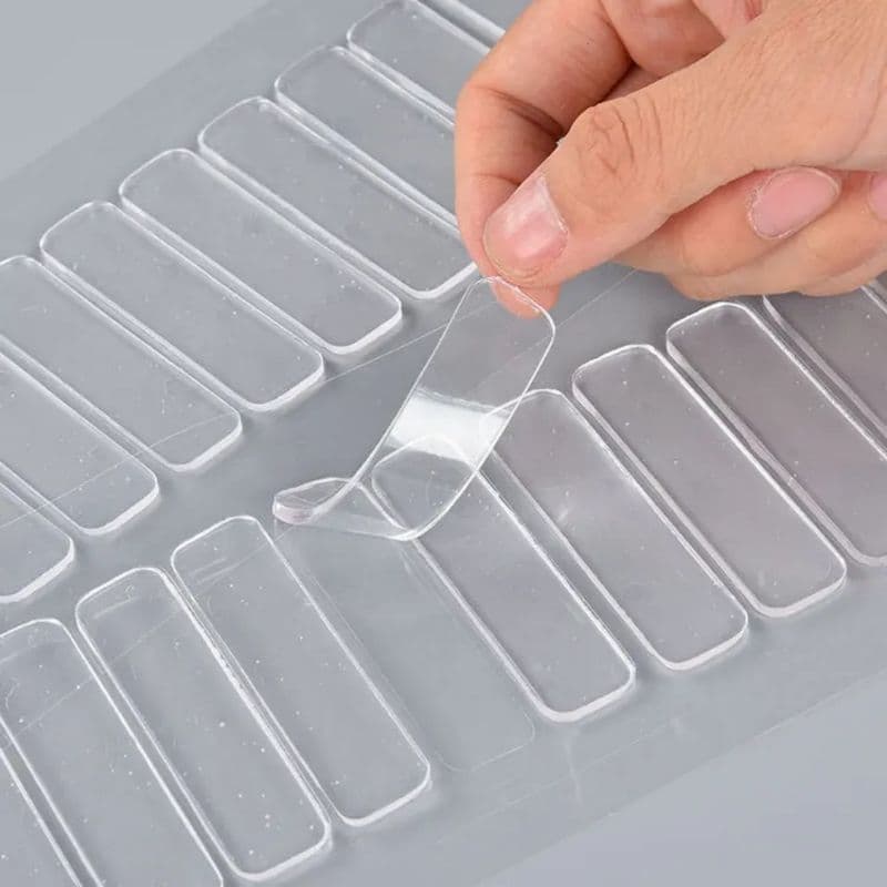 Kit 10 Adesivo Protetor De Porta Canto Em Tiras Silicone Anti Impacto