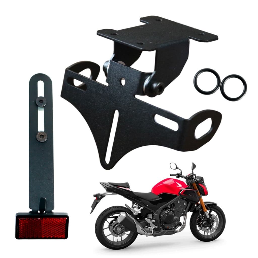 Eliminador de Rabeta CB 300F Twister Articulado Suporte de placa esportivo CB300 F 2023/2024/2025/2026