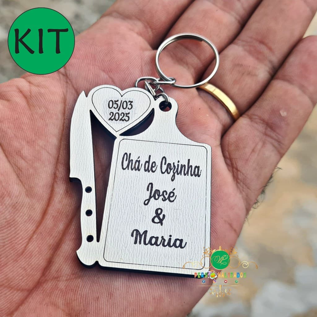 kit chaveiros para lembrancinha chá de cozinha