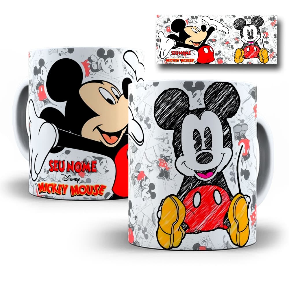 Caneca Mickey Disney Personalizada Com Seu Nome - Oferta!