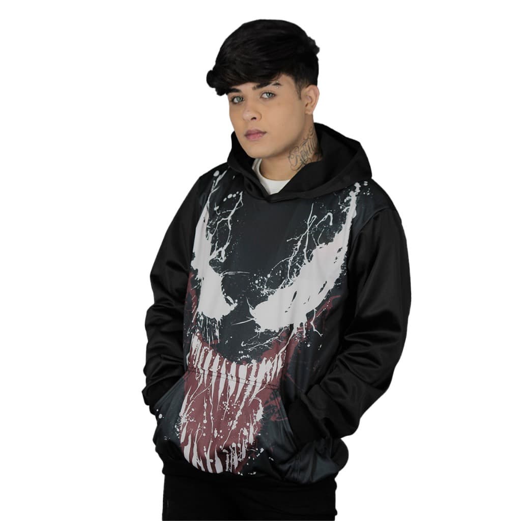 Moletom Canguru Unisex Estampa Venon Casaco Blusao Frio Marvel filmes e desenhos Envio Imediato