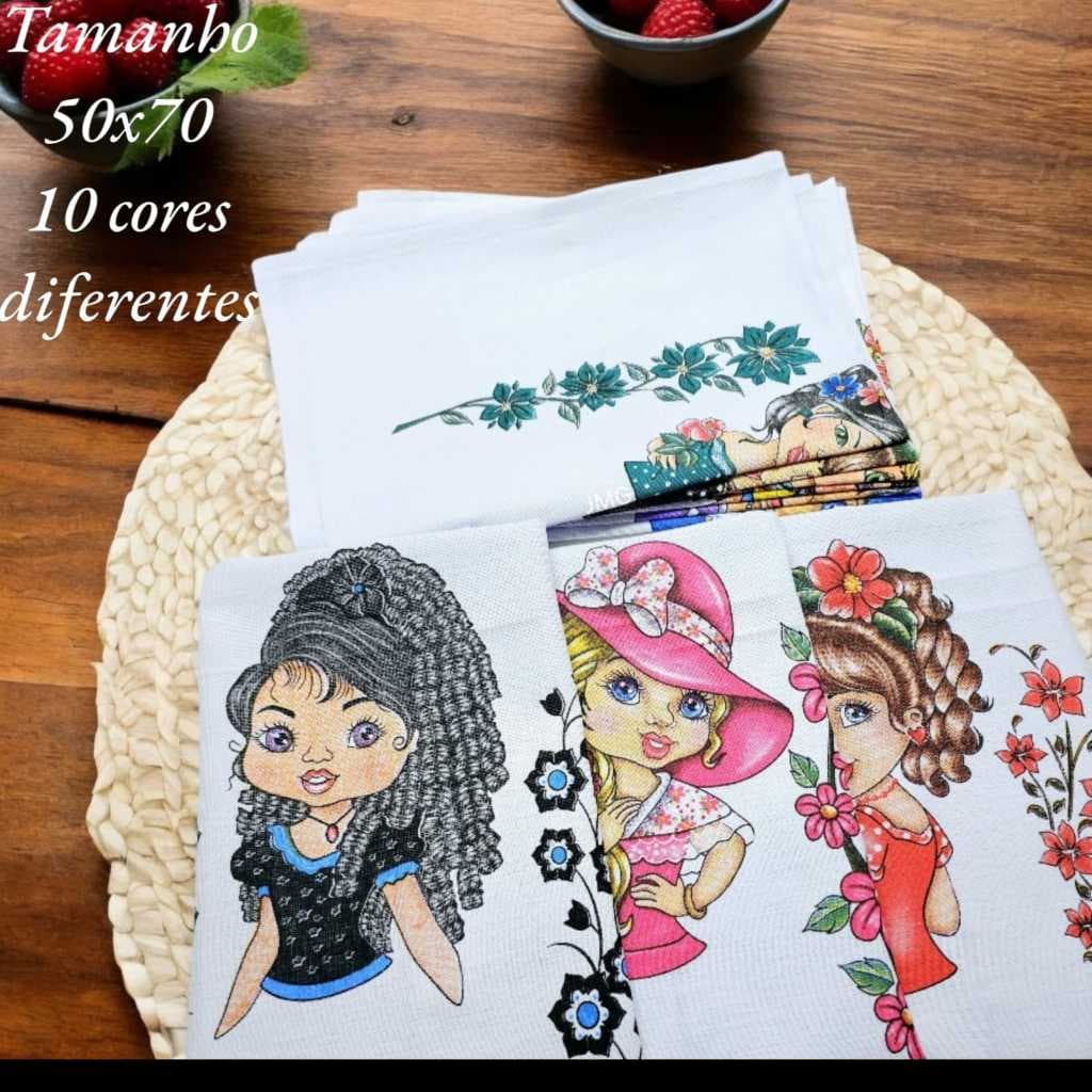 Panos De Prato Boneca Com 10 Unidades Para Colocar Saia De Crochê,Tecido,Pintura e Artesanato Decoraçao Tamanho Grande