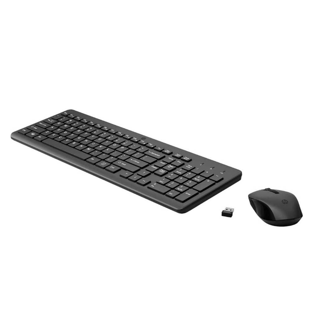 Kit Teclado  Mouse Sem Fio Hp 330 Wireless 2.4ghz Usb Preto