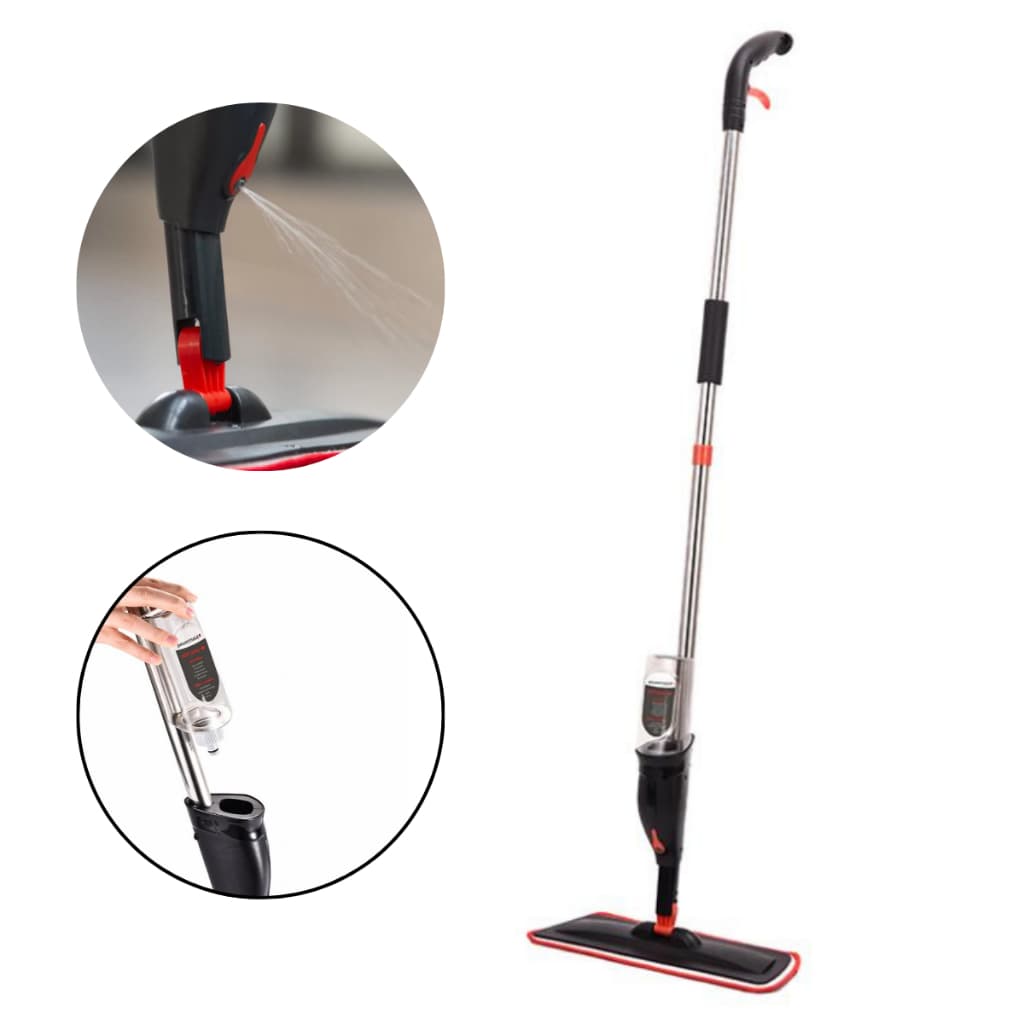 Mop Spray Reservatório Água Vassoura Esfregão Rodo Powermaid