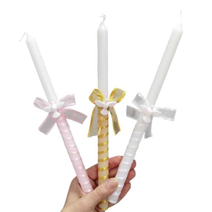 Vela decorada para batizado batismo vela de batismo