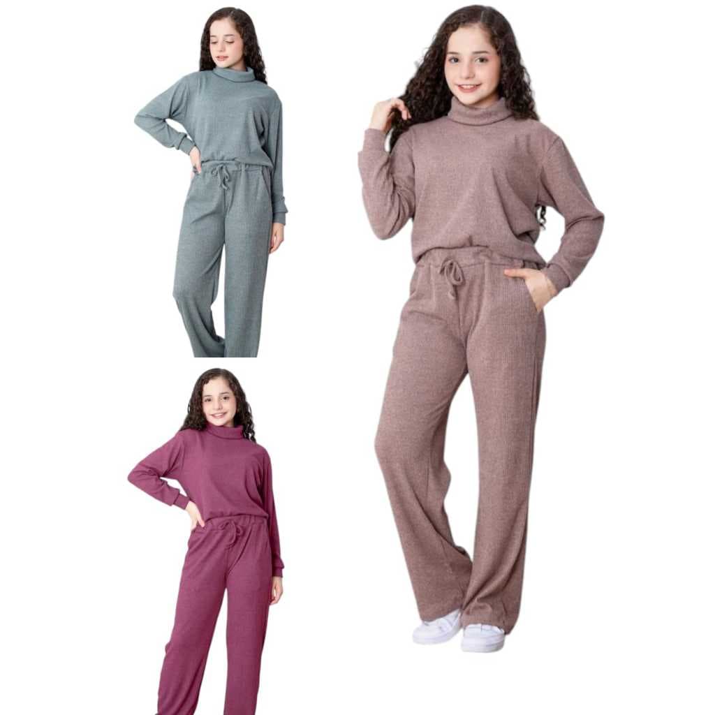 conjunto juvenil lanzinha ribana premio para meninas luxo
