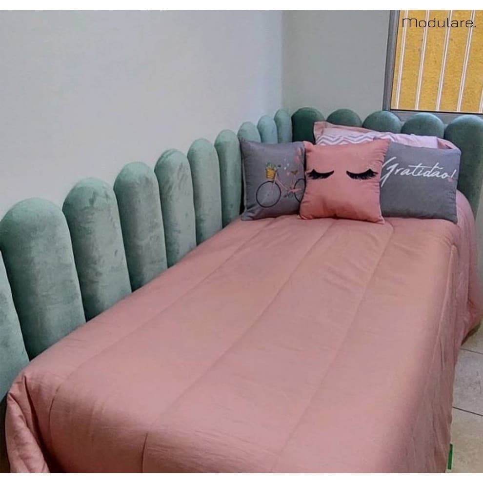 Kit 10 Cabeceiras Modular Cama Box Casal 45x20-NUVEM-Variações de cores-ENVIO IMEDIATO