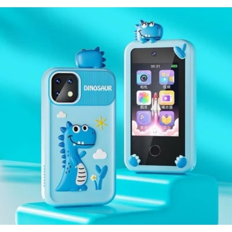 Telefone Celular Azul Para Crianças Com Câmera Jogos Músicas Vídeos Brinquedo Educativo Infantil