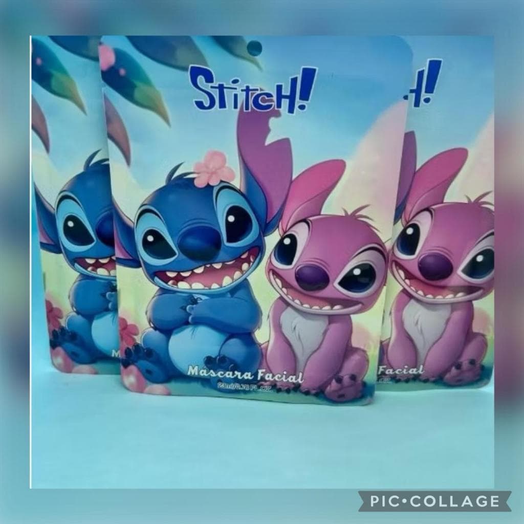 MÁSCARA FACIAL HIDRATANTE DE TECIDO STITCH