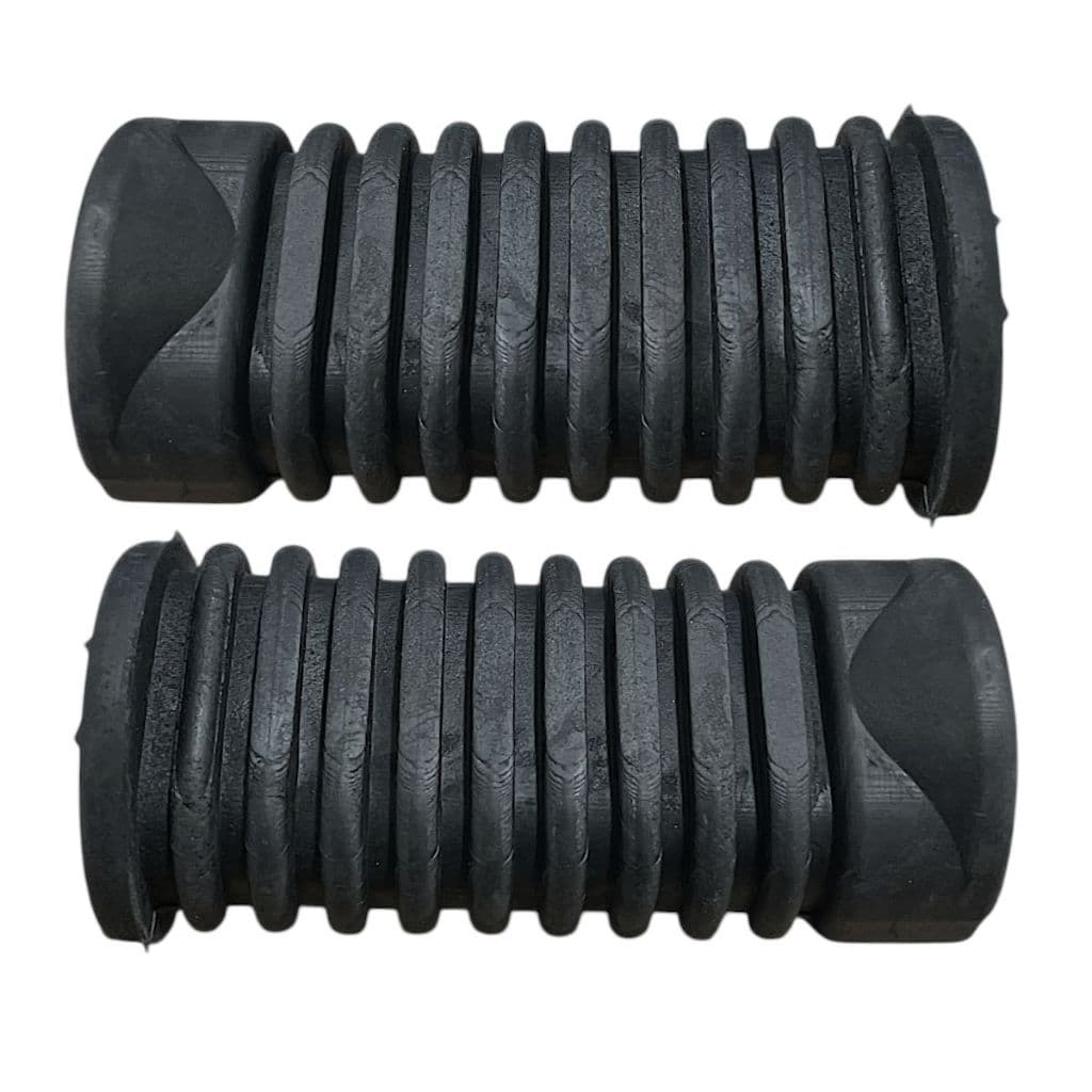 Kit Com 2 Borracha Pedaleira Traseira P/Moto Fan/Titan/Cg 125/150