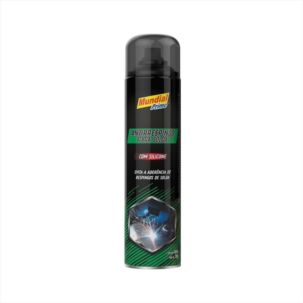 Antirrespingo de Solda Spray Com Silicone 400ml Mundial Prime