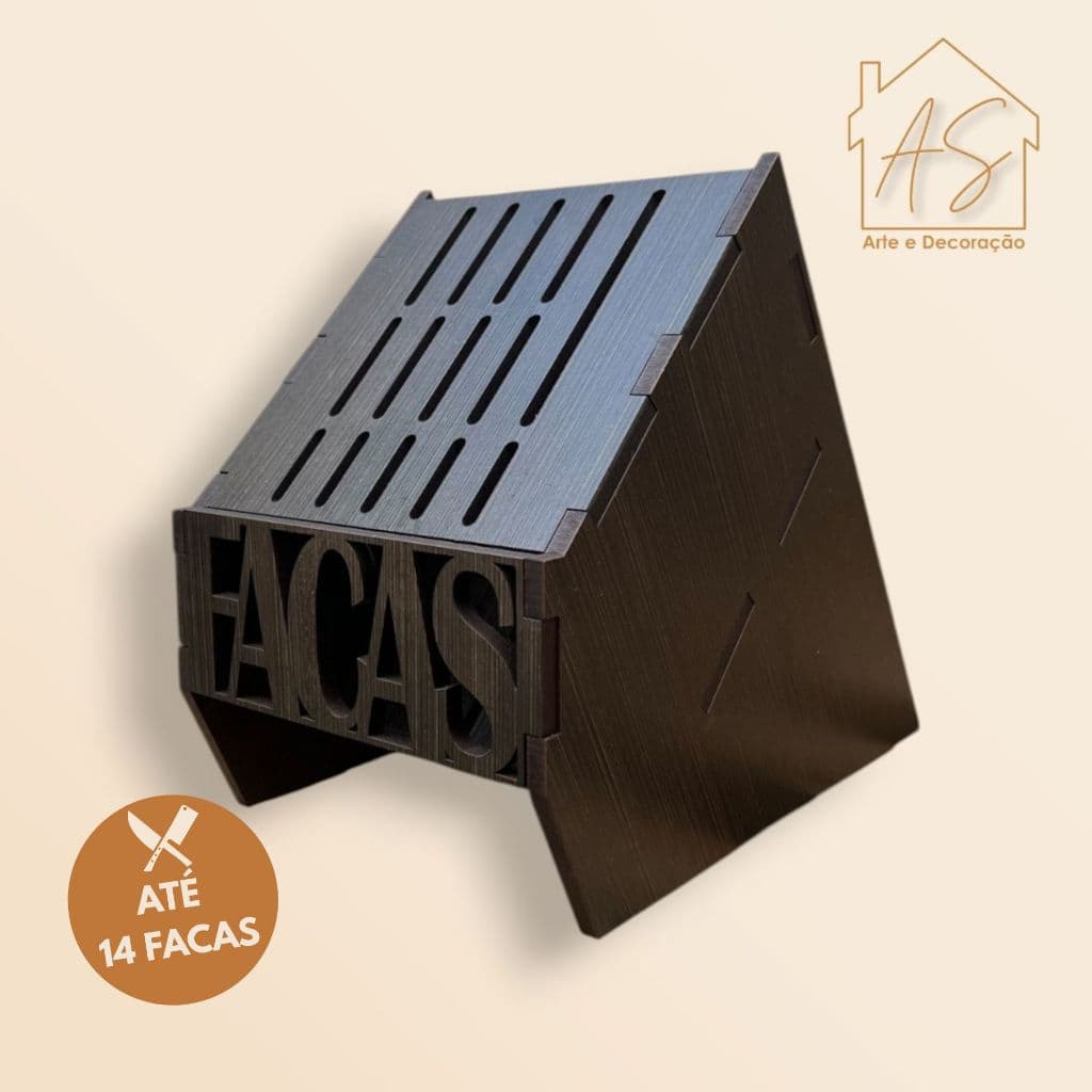 PORTA FACAS - FAQUEIRO - MDF - PINTURA GEL