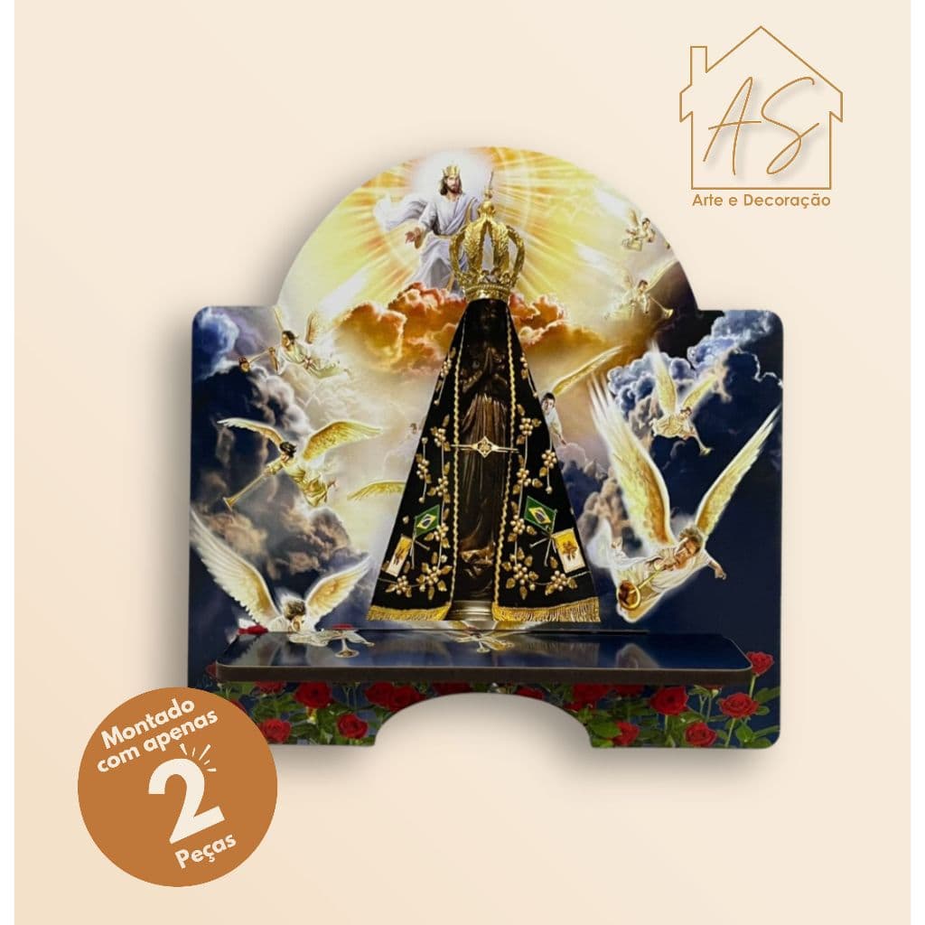 Porta Bíblia Decorado em MDF 6mm – Estampa Religiosa | Ideal para Mesa ou Presente Cristão