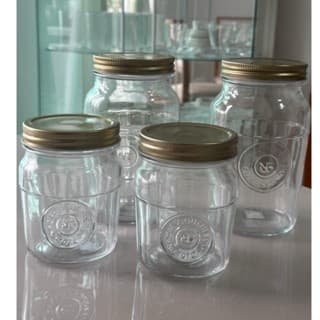 Pote De Vidro C/tampa Americano Vintage Retrô 1L ou 500ml - Nadir