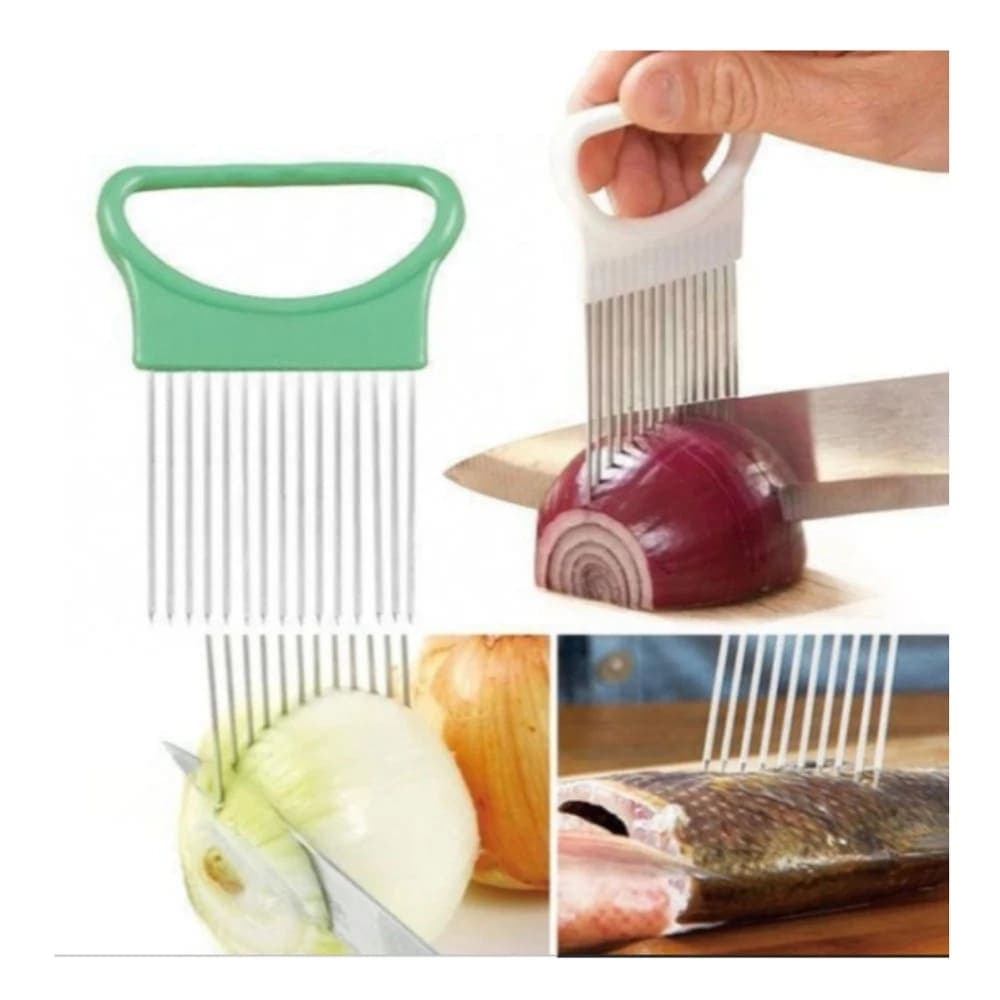 Suporte Para Corta Fatiar Cebola Frutas Legumes - Garfo