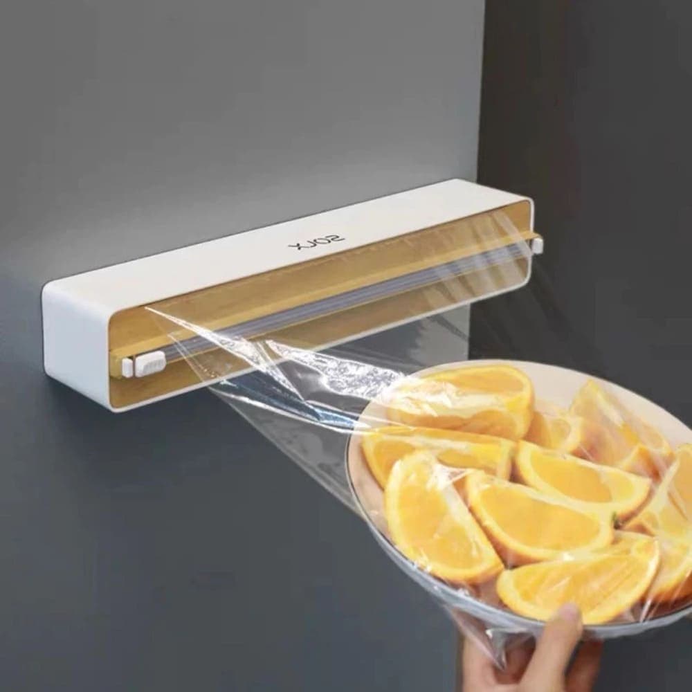 Cortador Plastico Filme e Papel Alumínio com Imã - Cozinha Alimento Embalagem Produto Manual