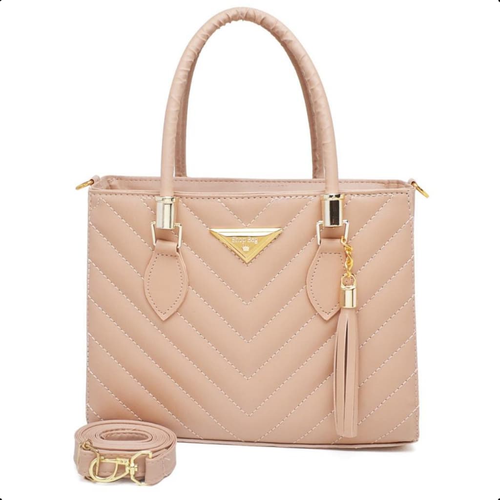 Bolsa Feminina ShopBag Bordada Vegas Média