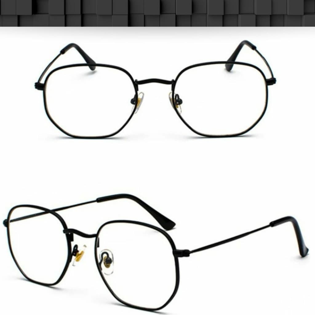 Armaçao de Oculos Hexagonal Hype Moda Feminina e Masculino