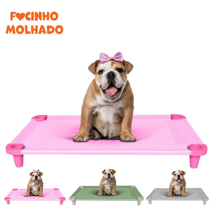 Cama Pet Suspensa para Cachorro Porte Pequeno/Médio/Grande Cores Sortidas
