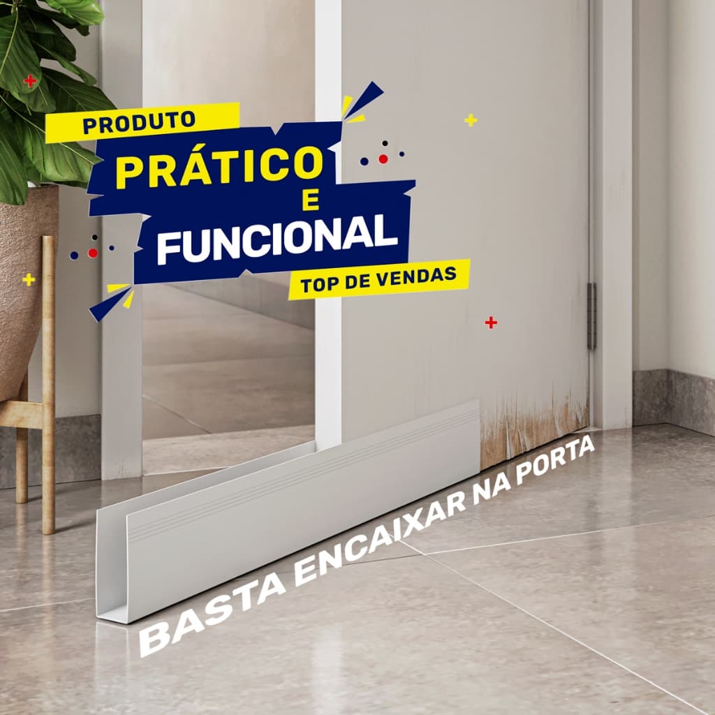 Protetor Saia De Porta Facilit 92cm Branco