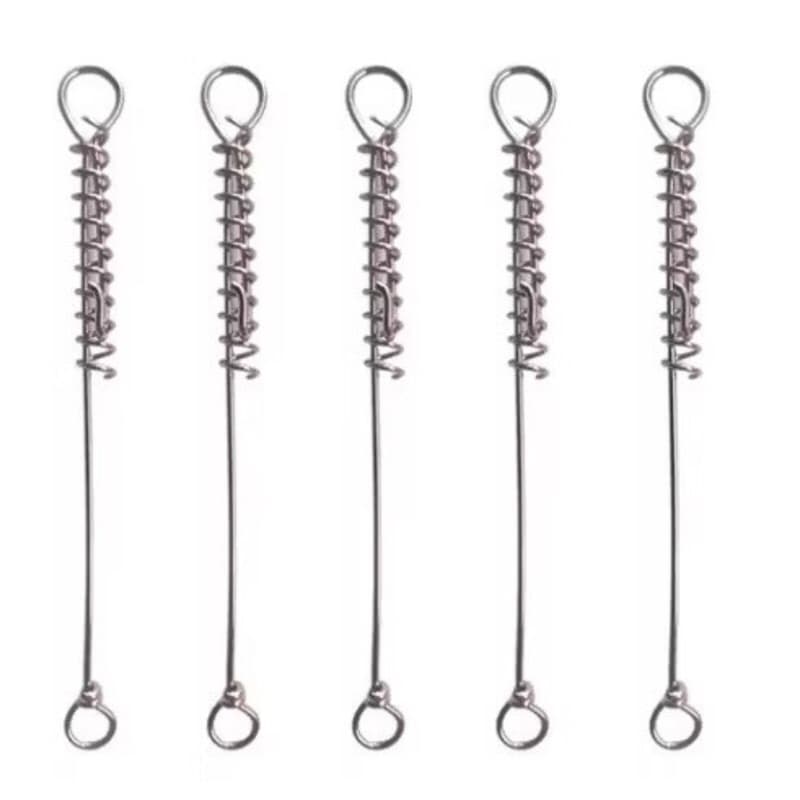 kit com 10 unidades Encastoador para Pesca Aço rígido Inox