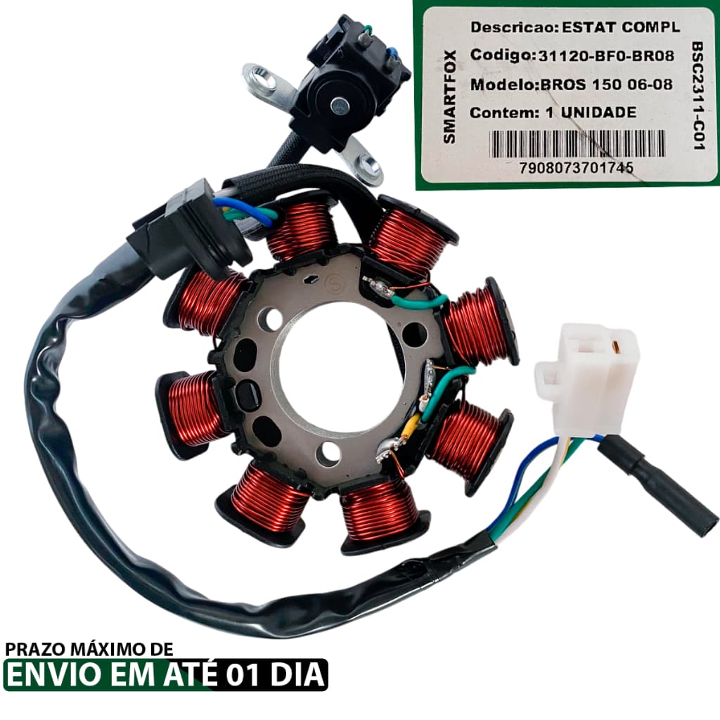 Estator Completo BROS 150 06-08 (OEM 31120-KRE-850)
