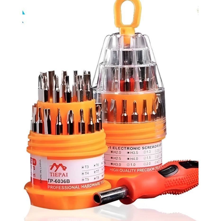 Kit Jogo Ferramenta 31 Peças Chaves Alen Torx Fenda Philips