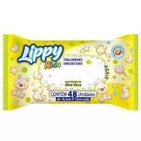 Lenço Umedecido Lippy Kids Contém 48 Unidades.