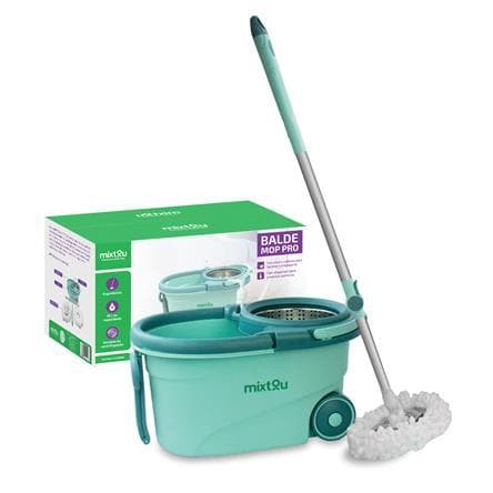 Balde Mop Pro 360 Graus Giratório Limpeza Geral Esfregão 18L 0060