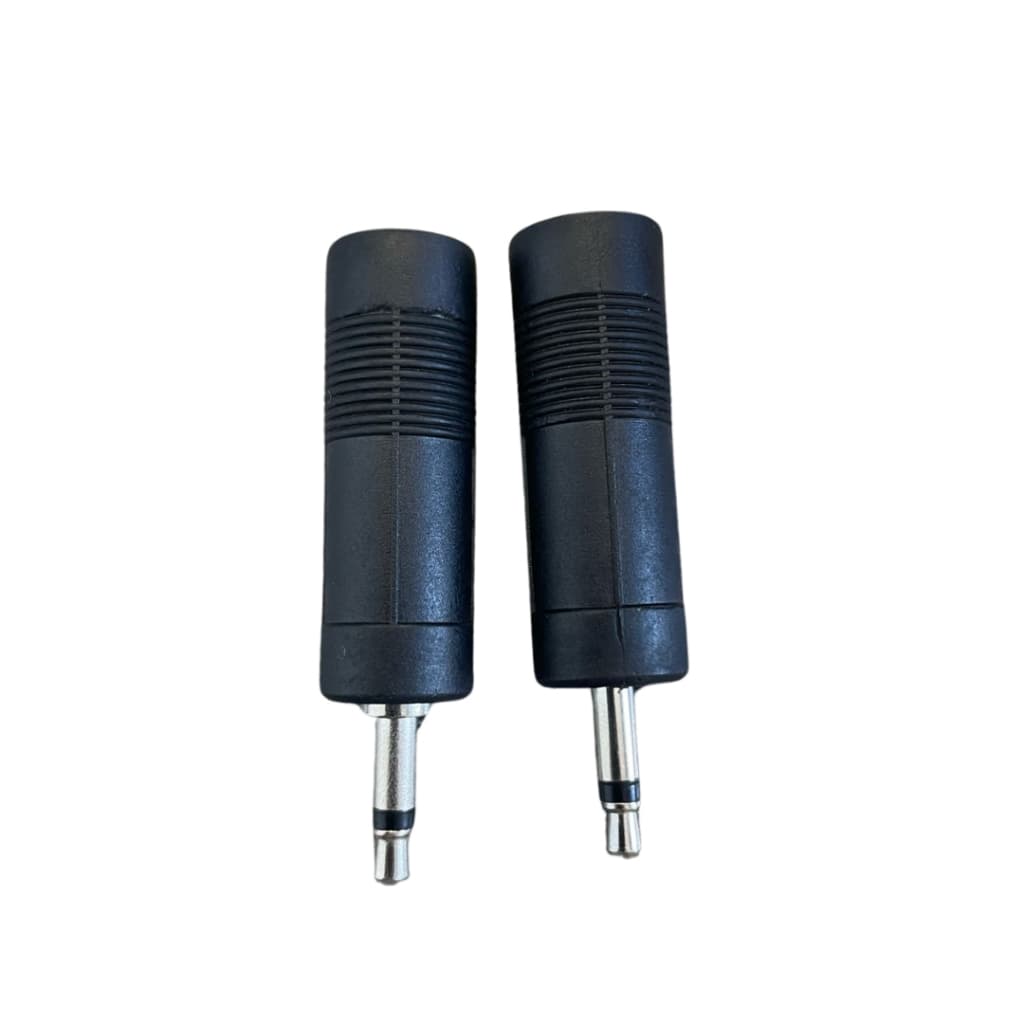Par de Adaptadores P2 Macho P10 Femea Mono/Estéreo