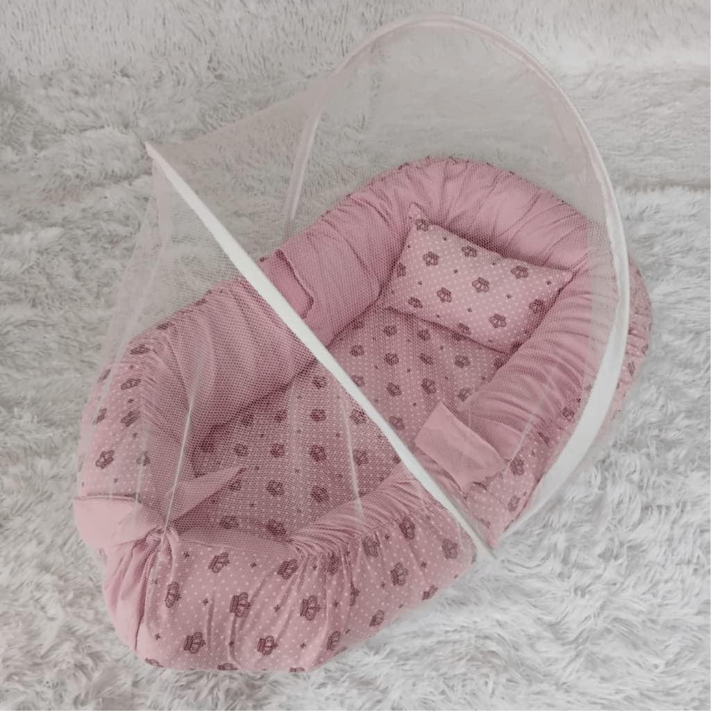Ninho Redutor + Mosquiteiro Portátil Menino Menina Varias Estampas