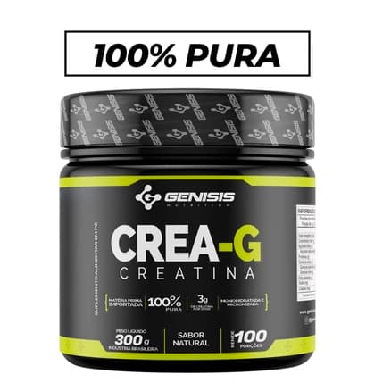 CREATINA - 300G - 100% PURA - CREA-G - GENISIS NUTRITION