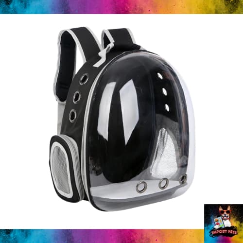 Mochila Bolsa Pet Visão Panorâmica Astronauta Gato Cachorro Cão
