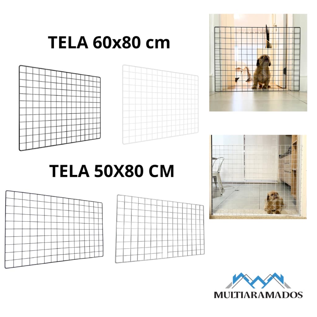 Tela Pet Portão Grade De Cachorro Cercado Limitador De Passagem
