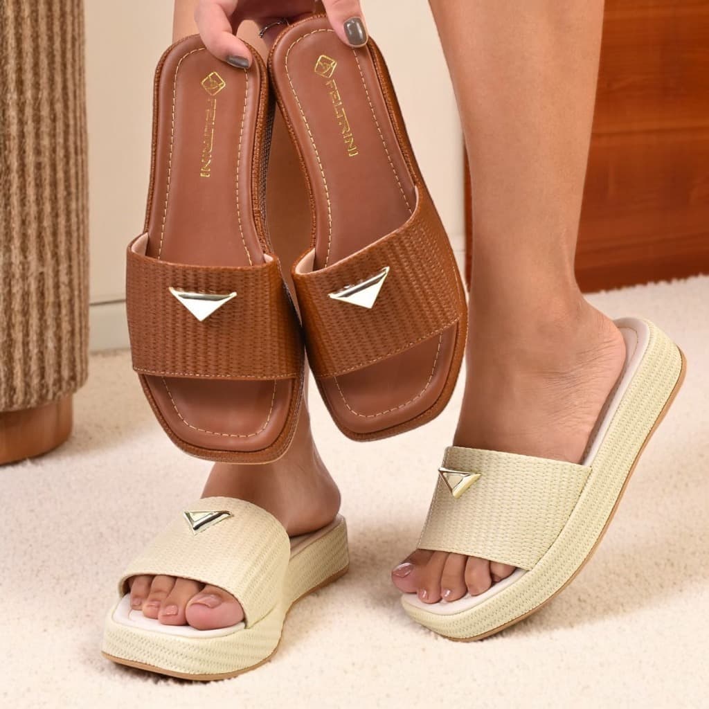 Tamanco Feminino Original Sandália Flatform Chinelo Confortável Juta Envio Rápido