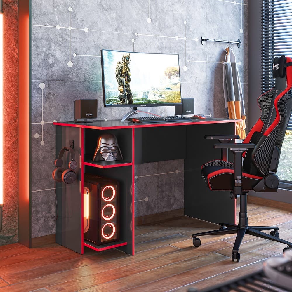 Mesa Computador Escrivaninha Gamer Para PC e Notebook