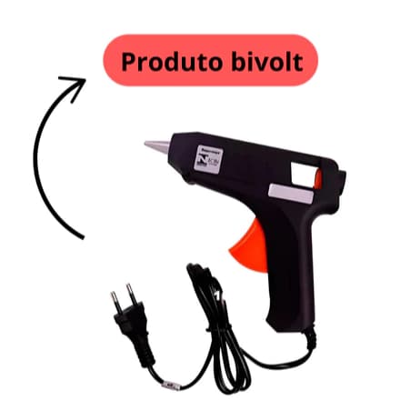 Pistola de Cola Quente (110v e 220v) Pequena Artesanato Uso domestico escolar