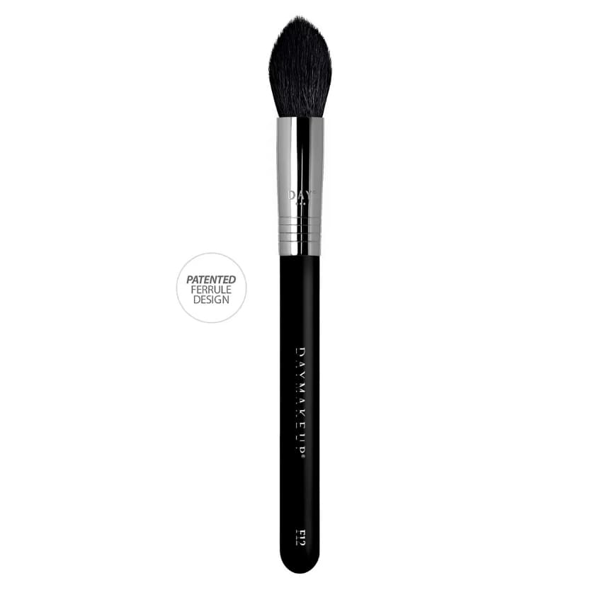 Pincel Cônico Pequeno F12 - Para produtos em pó - blush, iluminador e pó - Daymakeup