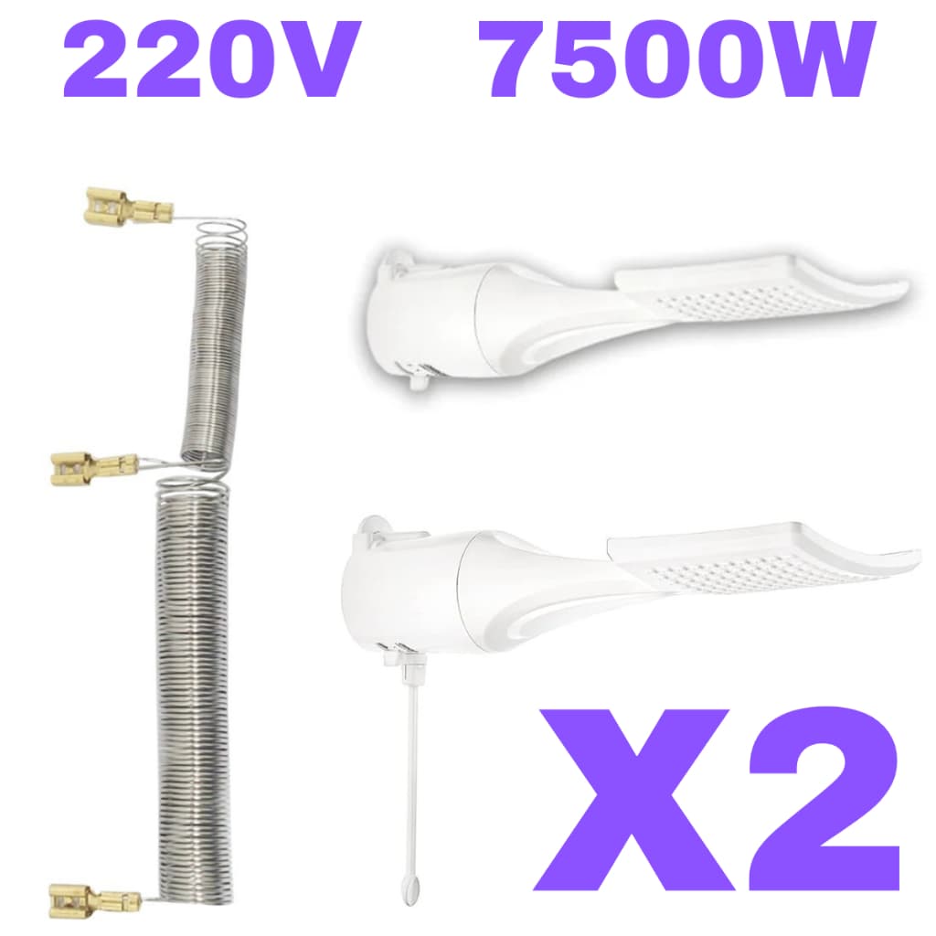 Kit 2 Resistência Loren Shower Ultra Chuveiro Lorenzetti 7500w 220v