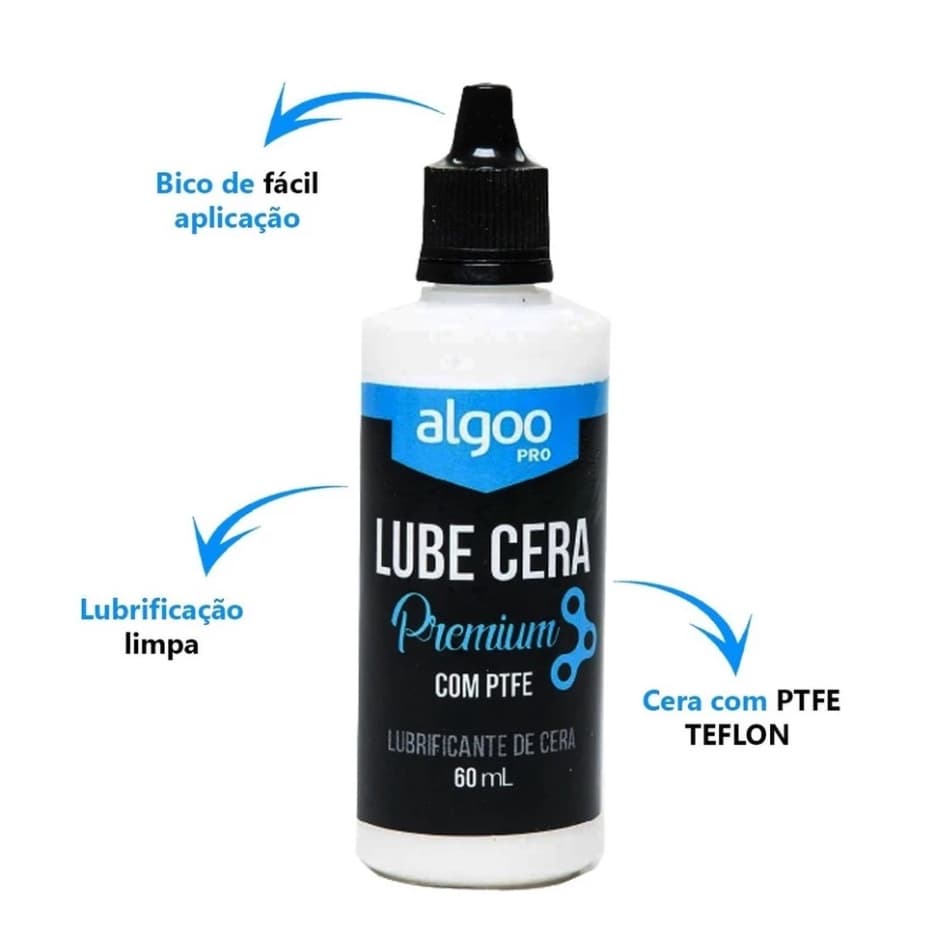 Cera Para Corrente Com PTFE Lube Cera Premium ALGOOpro 60ml