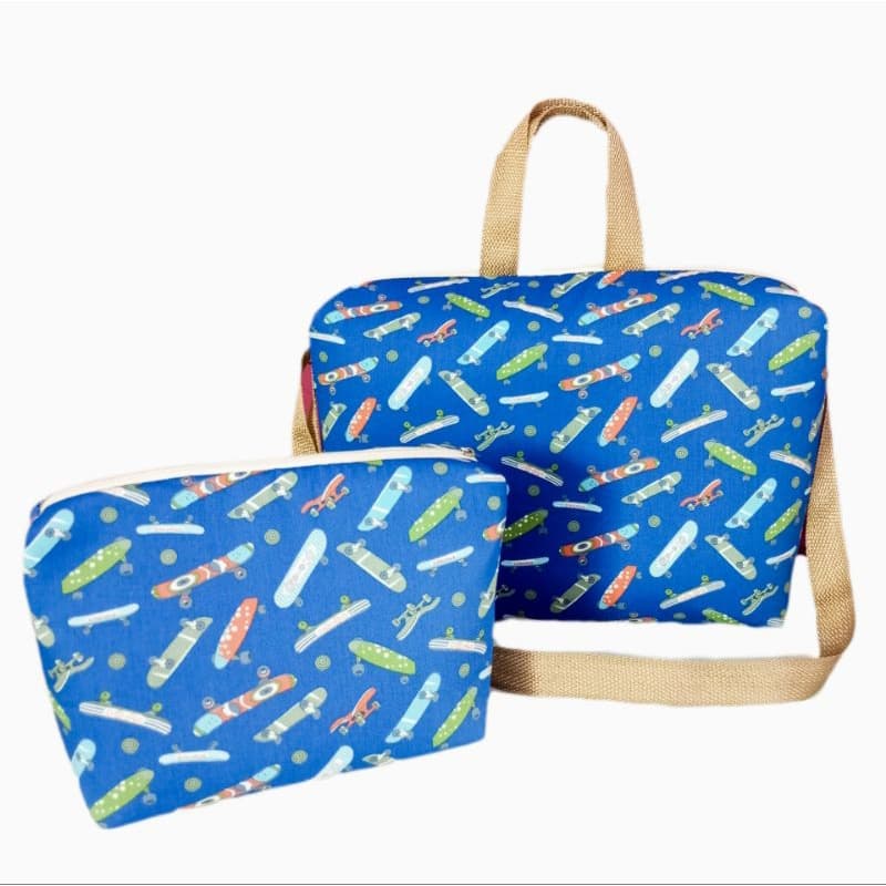 kit Bolsa Bebê de Tecido Maternidade + Nécessaire