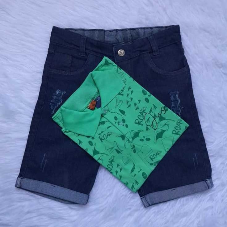 Conjunto Short e Camisa infantil masculino do 10 ao 16