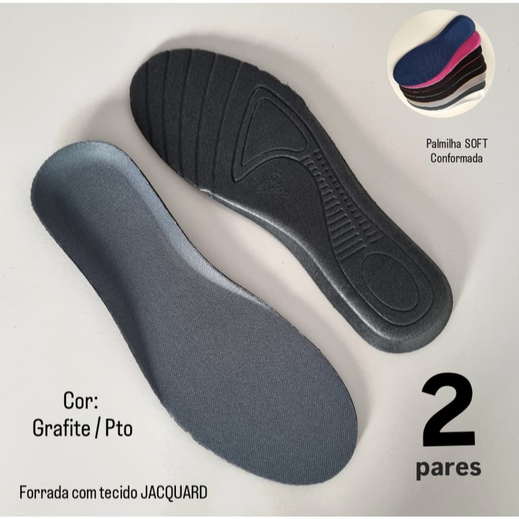 2 PARES PALMILHA  CONFORTAVEL SOFT  25 AO 45  P/ TENIS MACUL E FEMIN, SAPATO,BOTA,PALMILHA ORTOPEDIC