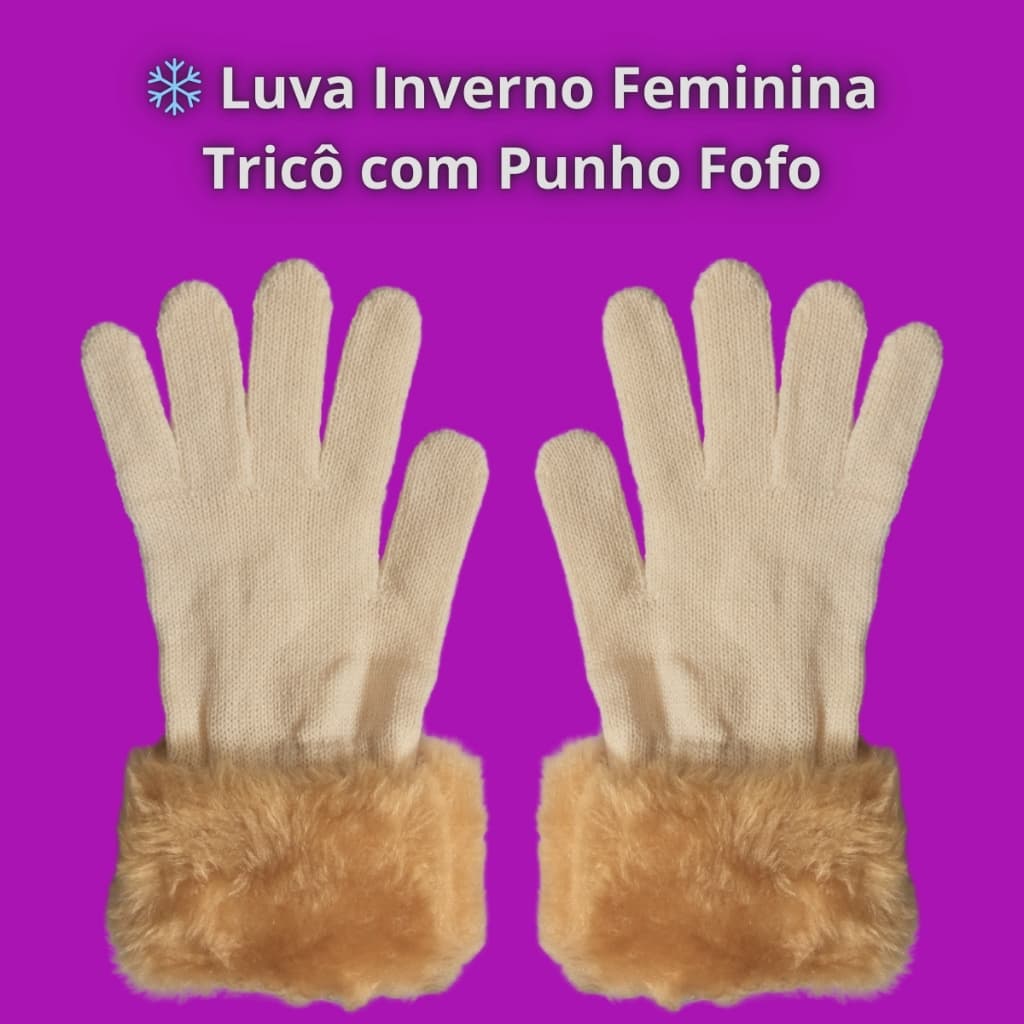 🧤 Luva Quentinha | Ideal para Look Inverno