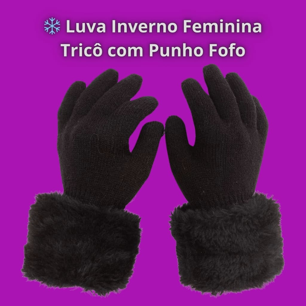 ❄️ Luva de Tricô | Feminina e Aconchegante