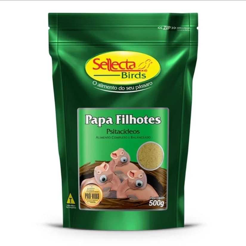 Papa Filhotes Psitacídeos 500g Sellecta