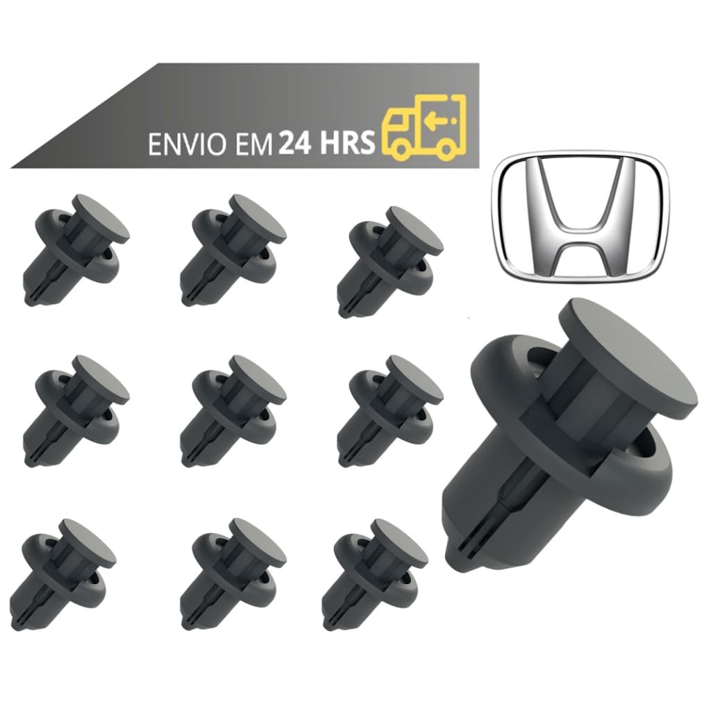 Kit Grampo Presilhas Para choque Honda Civic City Fit Hrv Wrv Crv Accord