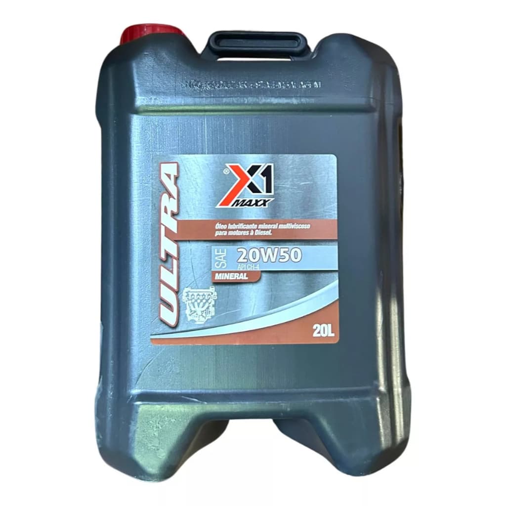 Oleo 20w50 Motor Disel Lubrificante Mineral Ch4 Motores Diesel Alto Km 20l boa Viscosidade