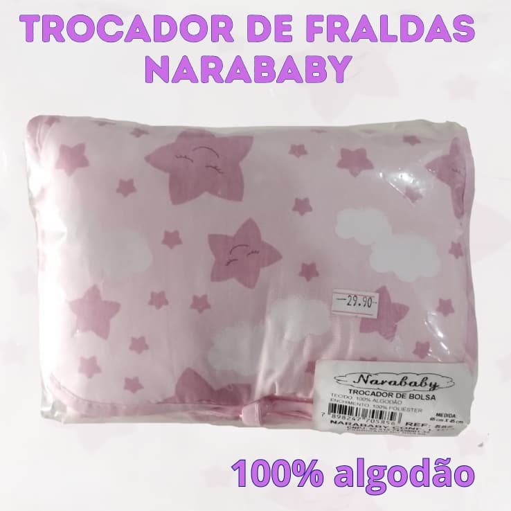 Trocador de Fraldas Narababy - Portátil - 100% algodão